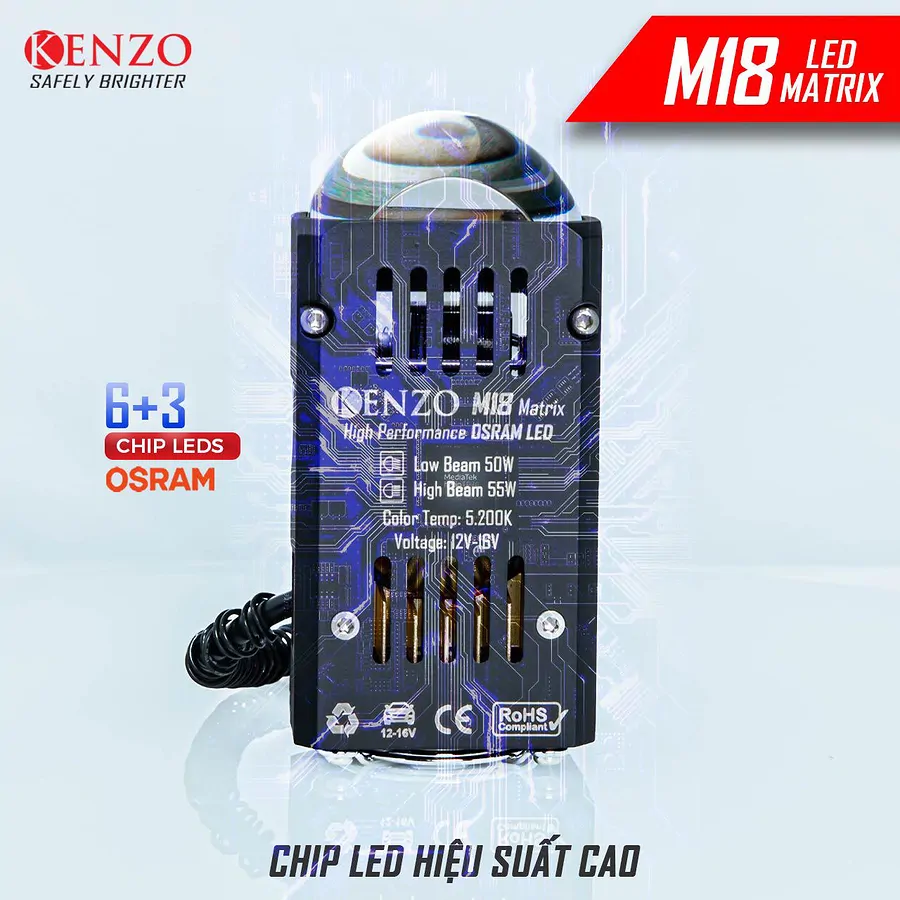 Bi Led Kenzo M18 Matrix - Ảnh 2