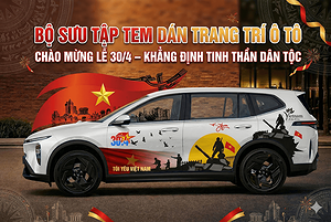 bo-suu-tap-tem-trang-tri-o-to-chao-mung-le-30-4-khang-dinh-tinh