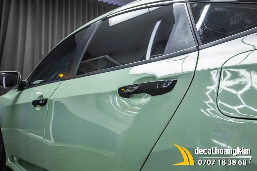 Dán đổi màu Khaki xe Honda Civic - Ảnh 2
