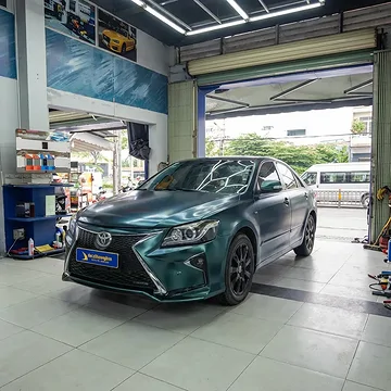 Camry dán đổi màu Forest Green