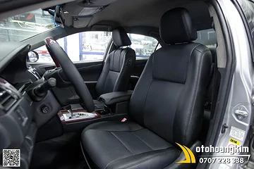 Bọc Áo Ghế Da Nappa King 7.0 Màu Đen Cho Toyota Camry 