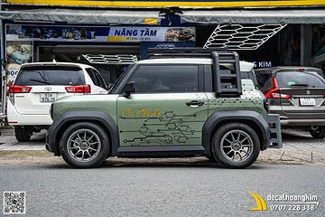 Tem xe VinFast VF3 phong cách công nghệ