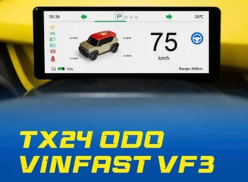 Màn hình Texpad  TX24 ODO + Áp suất lốp