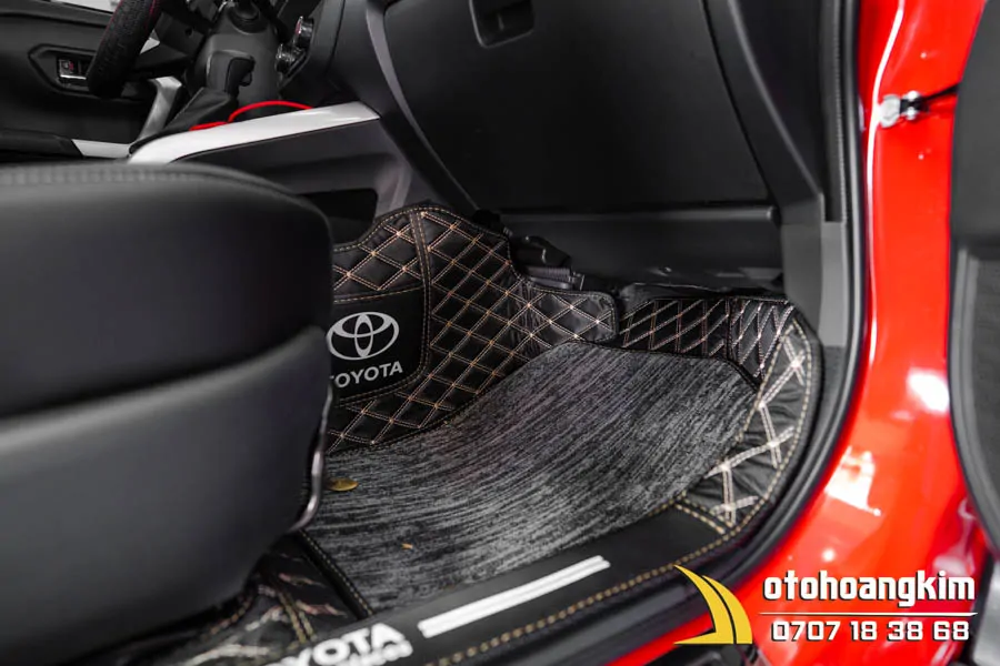 Thảm 5D 5 Chỗ Da Carbon Toyota Raize - Ảnh 5