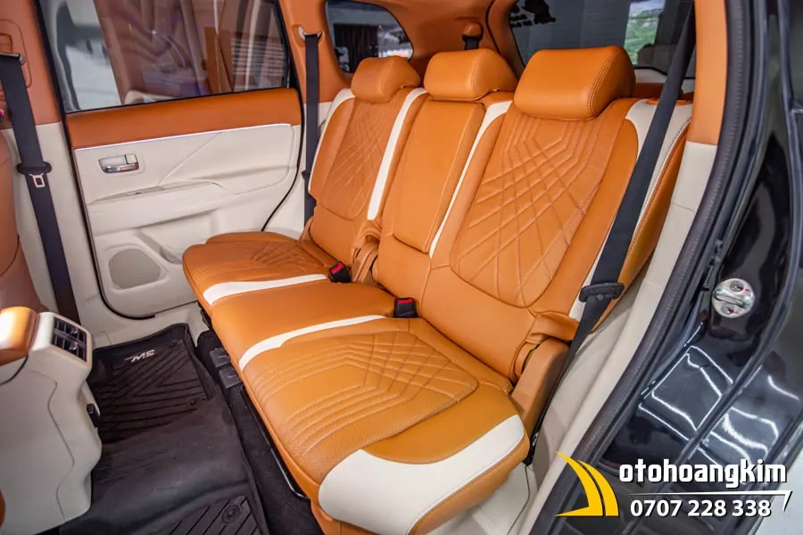 Bọc Ghế Da Nappa King Xe Outlander - Ảnh 5