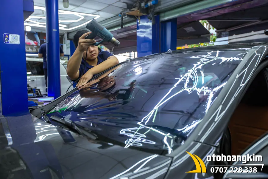 Dán Phim Cách Nhiệt 3M Xe Merc C300 - Ảnh 4