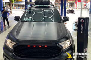 Wrap Full Xe Ford Everest Màu Đen Mờ