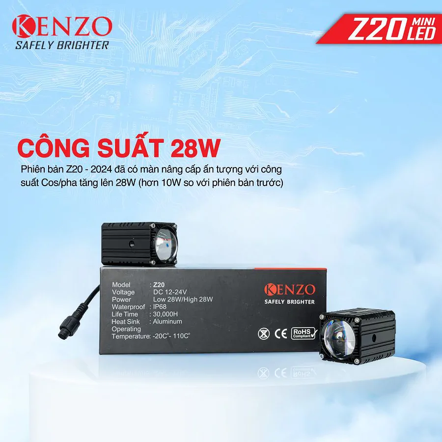 Bi Led Mini Kenzo Z20 - Ảnh 4