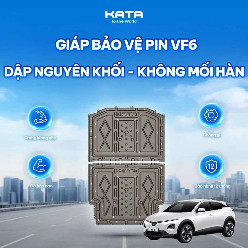 Ốp Bảo Vệ Pin Thép KATA VF6 / VF7 ECO  - Ảnh 2
