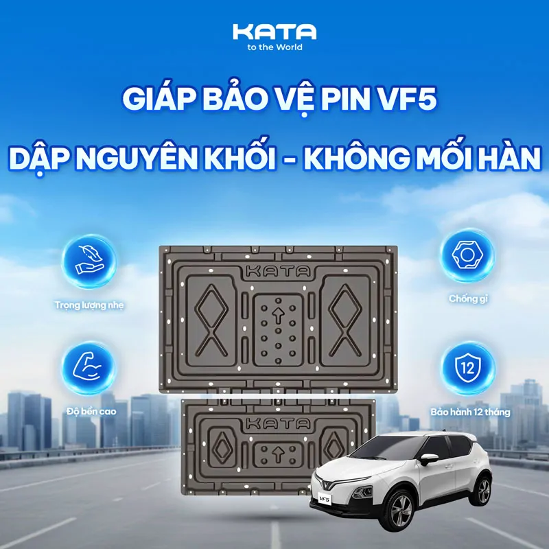 Ốp Bảo Vệ Pin Thép KATA VF5 - An tâm trên mọi hành trình - Ảnh 2