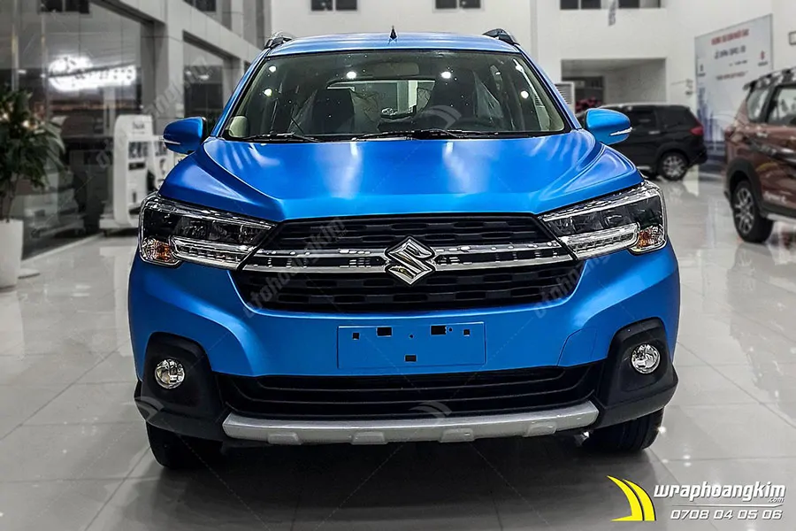 Dán đổi màu xanh nhôm xước ánh kim Suzuki Xl7 - Ảnh 2