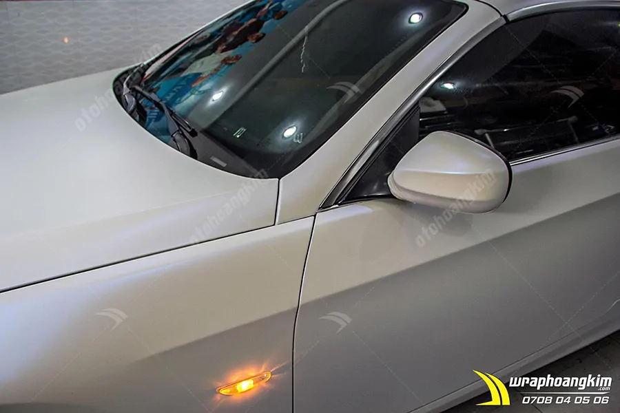 Dán đổi màu trắng mờ Bmw 320i - Ảnh 6