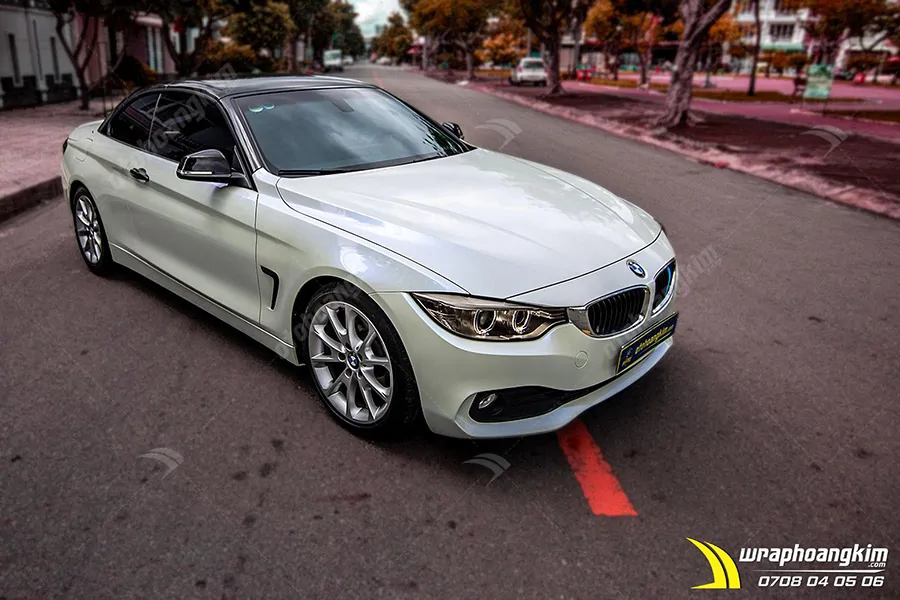 Dán đổi màu Candy trắng Bmw 428I - Ảnh 6