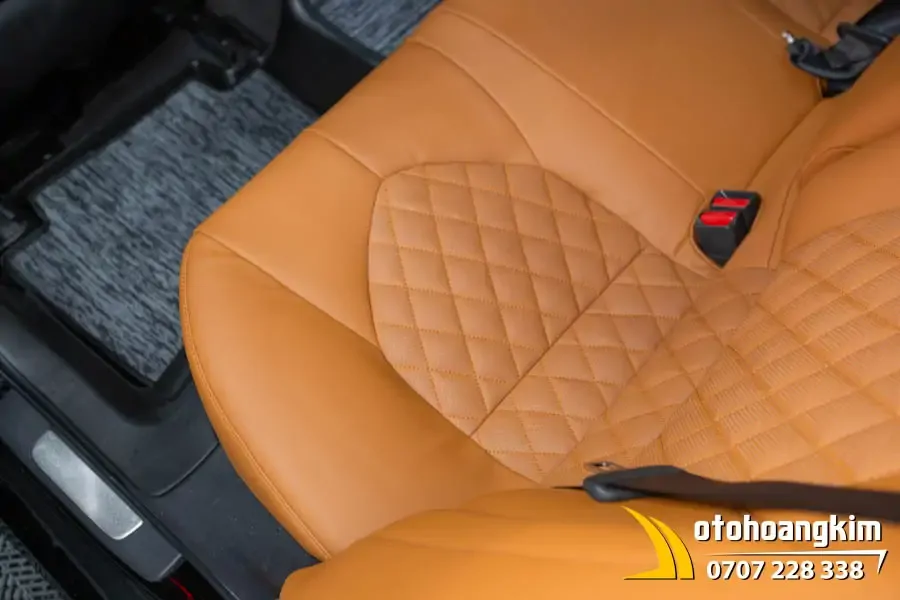 Bọc Áo Ghế Da Nappa King Nâu Cam Xe Camry - Ảnh 6