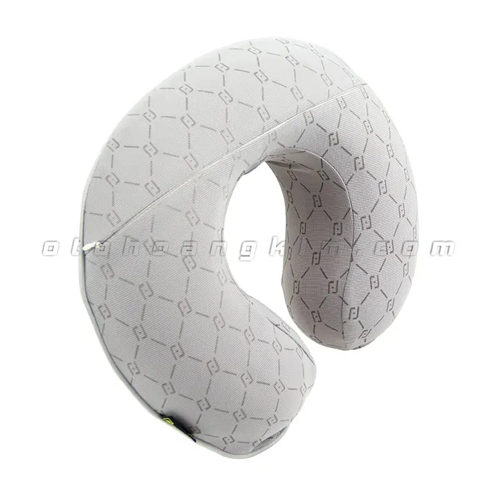 Gối cổ GC04 cao su non chữ U Focus xám - Ảnh 2