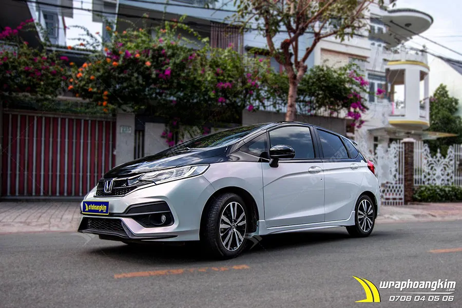 Dán đổi màu Candy trắng ngọc trai Honda Jazz - Ảnh 3