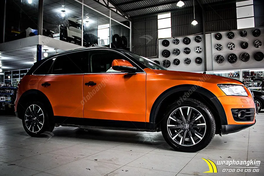 Dán đổi màu nhôm xước ánh kim Audi Q5 - Ảnh 3