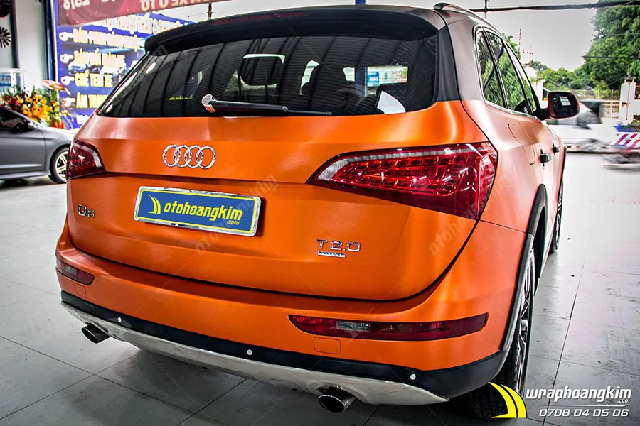 Dán đổi màu nhôm xước ánh kim Audi Q5 - Ảnh 4