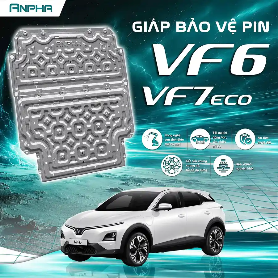 Ốp Bảo Vệ Pin Anpha  VF6/VF7 Eco Thép – An Toàn Xe Điện - Ảnh 1