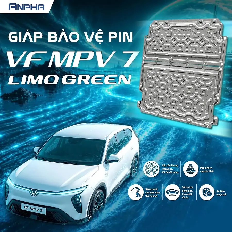 Ốp Bảo Vệ Pin Thép Anpha Limo Green/MPV7 - Ảnh 1