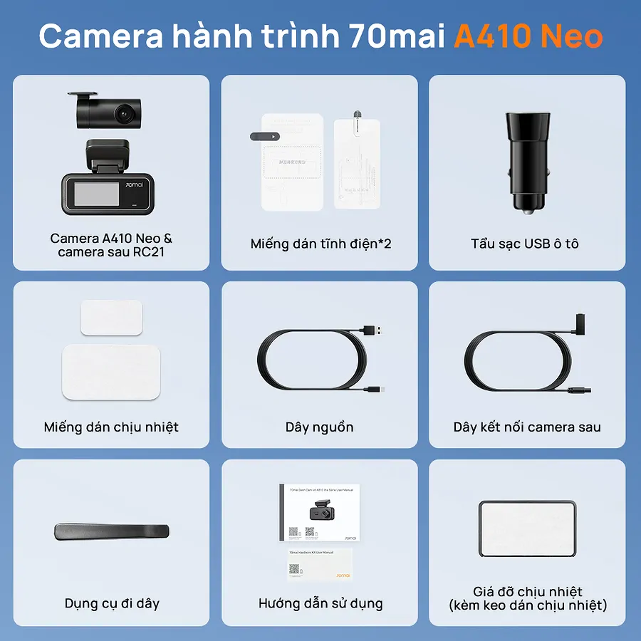 Camera Hành Trình 70mai A410 Neo | Ghi Hình Sắc Nét - Ảnh 9