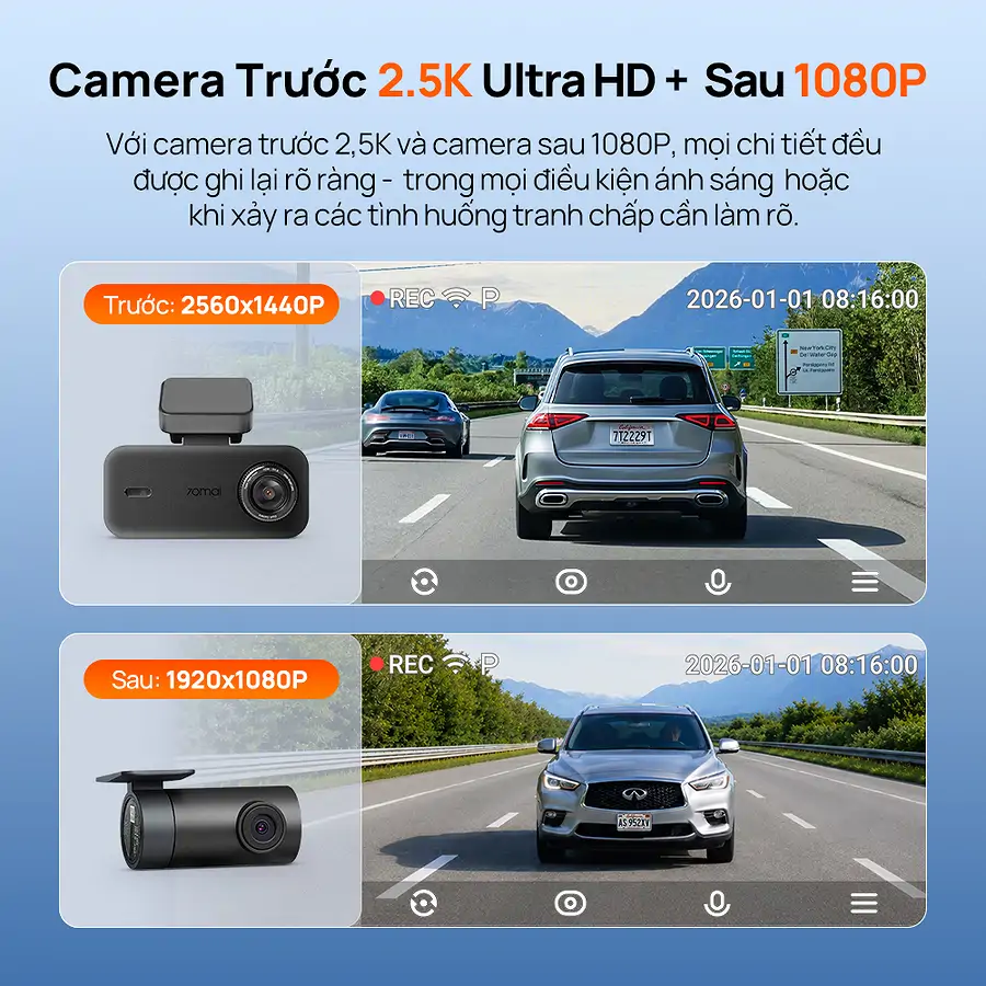 Camera Hành Trình 70mai A410 Neo | Ghi Hình Sắc Nét - Ảnh 7