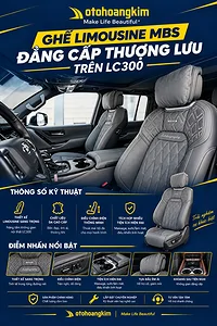 Ghế Limousine MBS cho LC300: Sang trọng & tiện nghi