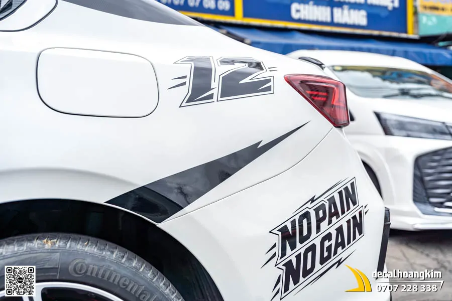 Dán tem quảng cáo xe Kia Cerato mẫu Gym Tân Kim - Ảnh 7