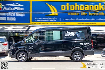 Dán tem quảng cáo xe Ford Transit - Thương hiệu Kärcher