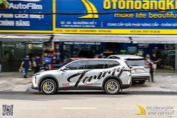 Dán Tem Decal Xe Limo Green Mẫu Tem Thiết Kế Red Bull