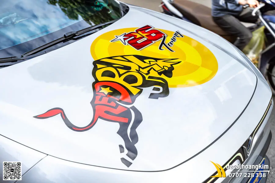 Dán Tem Decal Xe Limo Green Mẫu Tem Thiết Kế Red Bull - Ảnh 7
