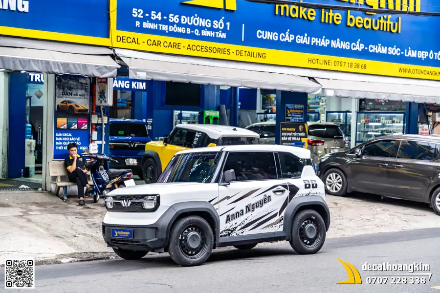 Tem Decal Xe VF3 2 Mặt Cá Nhân Hóa Độc Bản - Ảnh 7