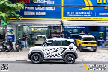 Tem Decal Xe VF3 2 Mặt Cá Nhân Hóa Độc Bản