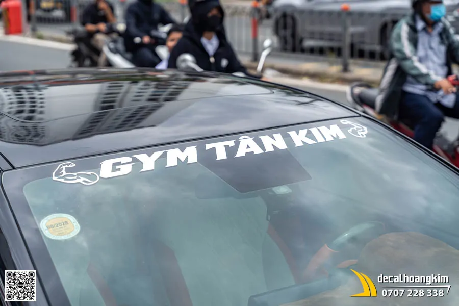 Dán tem quảng cáo xe Kia Cerato mẫu Gym Tân Kim - Ảnh 4