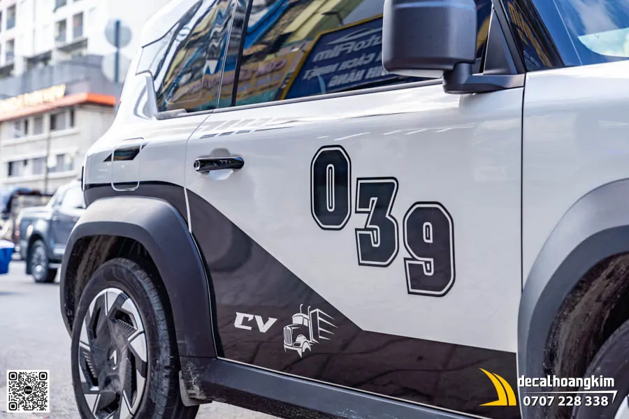 Tem Decal Thiết Kế Cho Xe Vf3 Mẫu Thể Thao Số Hiệu 039
 - Ảnh 5