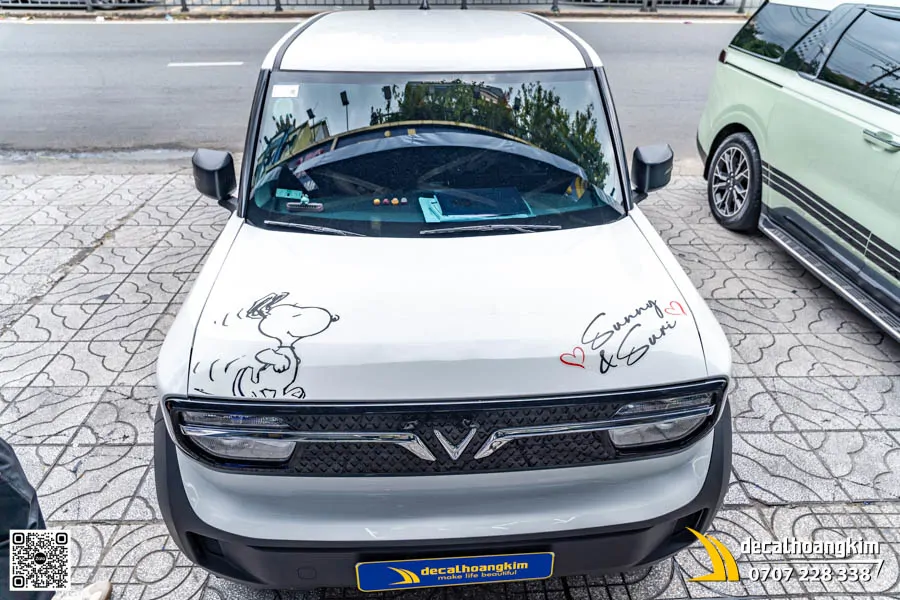 Tem Decal Thiết Kế Cho Xe Vf3 Mẫu Hoạt Hình Snoopy
 - Ảnh 3