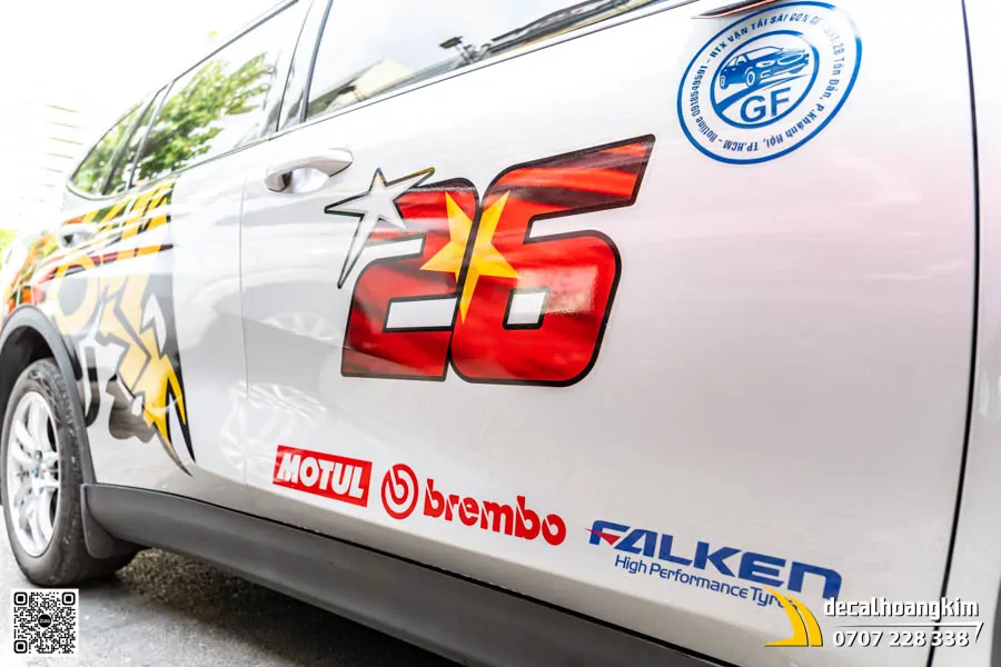 Dán Tem Decal Xe Limo Green Mẫu Tem Thiết Kế Red Bull - Ảnh 6