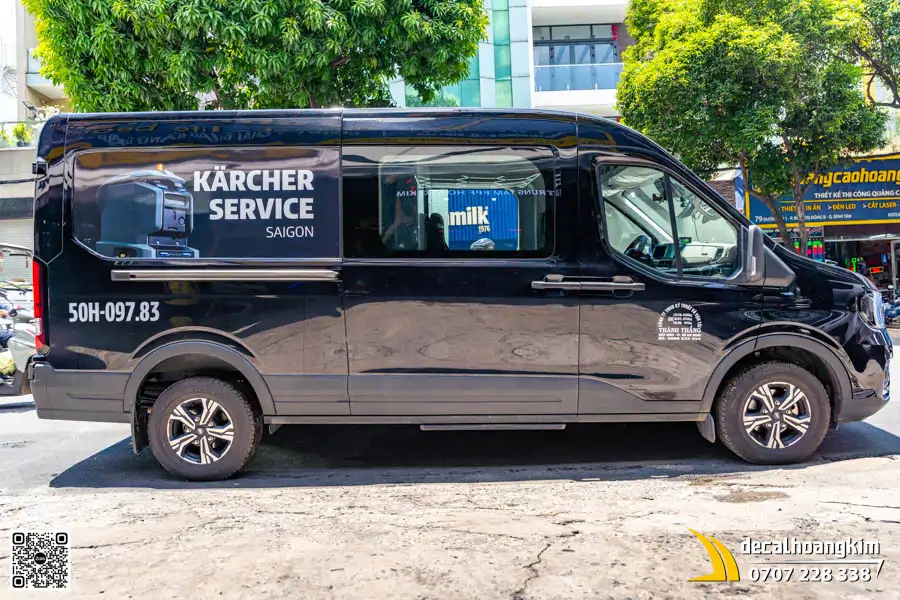 Dán tem quảng cáo xe Ford Transit - Thương hiệu Kärcher - Ảnh 4