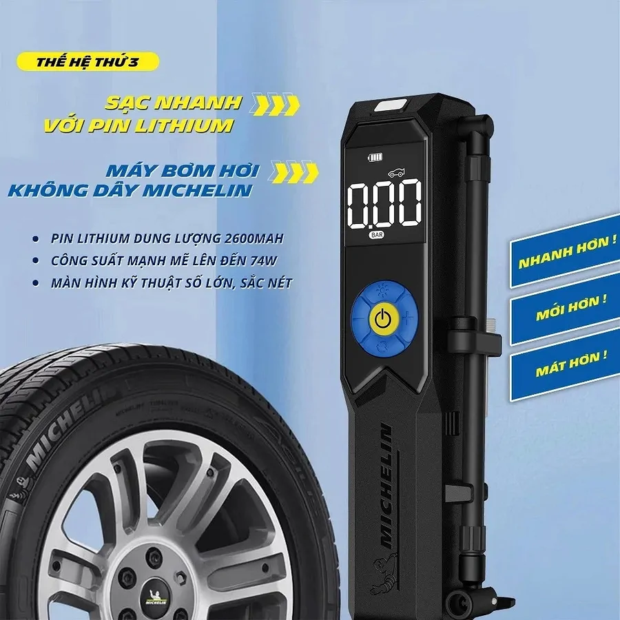 Máy Bơm Cầm Tay Michelin 3325 - Tiện Lợi, An Toàn - Ảnh 2
