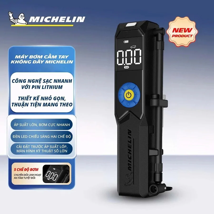 Máy Bơm Cầm Tay Michelin 3325 - Tiện Lợi, An Toàn - Ảnh 4