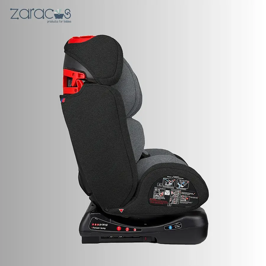 Ghế ngồi ô tô trẻ em Zaracos New Aroma 7196 màu xám - Ảnh 5