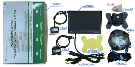 Camera Hành Trình 2 Kênh Màn Hình 7 Inch Navicom GT7S - Ảnh 2