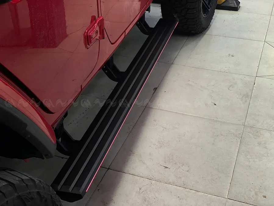 Bậc Lên Xuống Điện Jeep Wrangler 2019+ 1 Viền Led - Ảnh 7