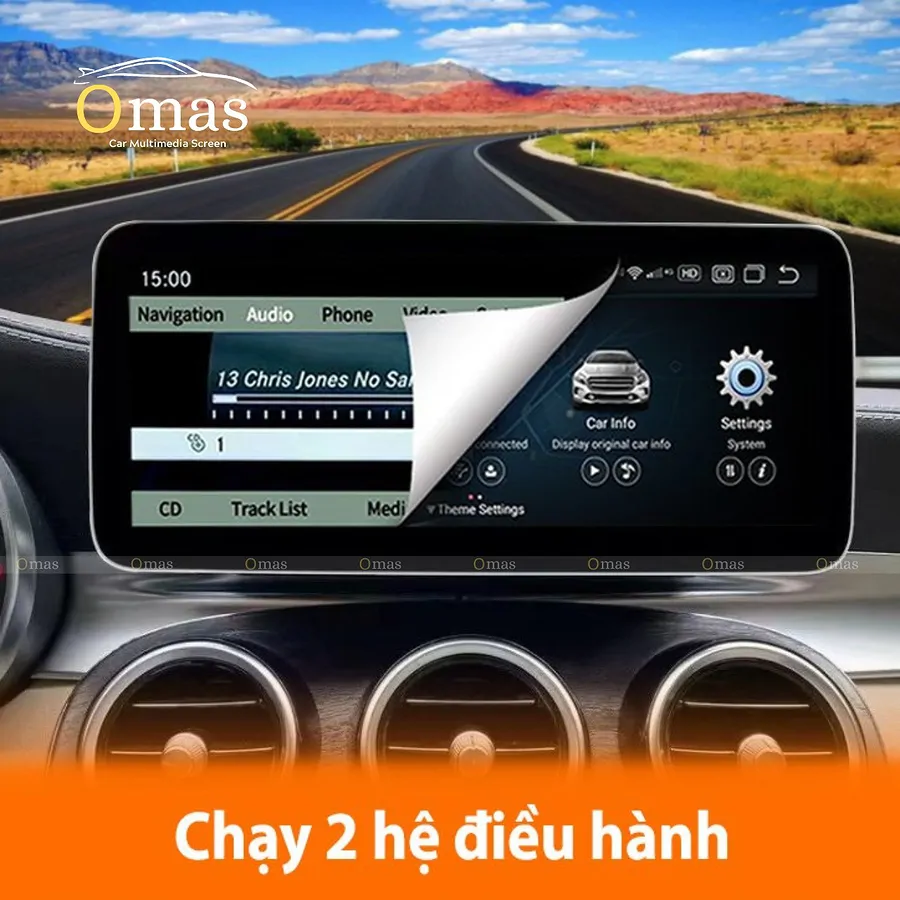 Màn Hình Android Omas C400 360 cho Mercedes C-Class W205 - Ảnh 8