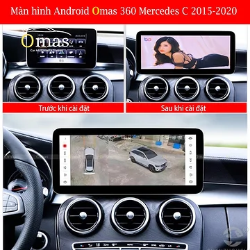 Màn Hình Android Omas C400 360 cho Mercedes C-Class W205