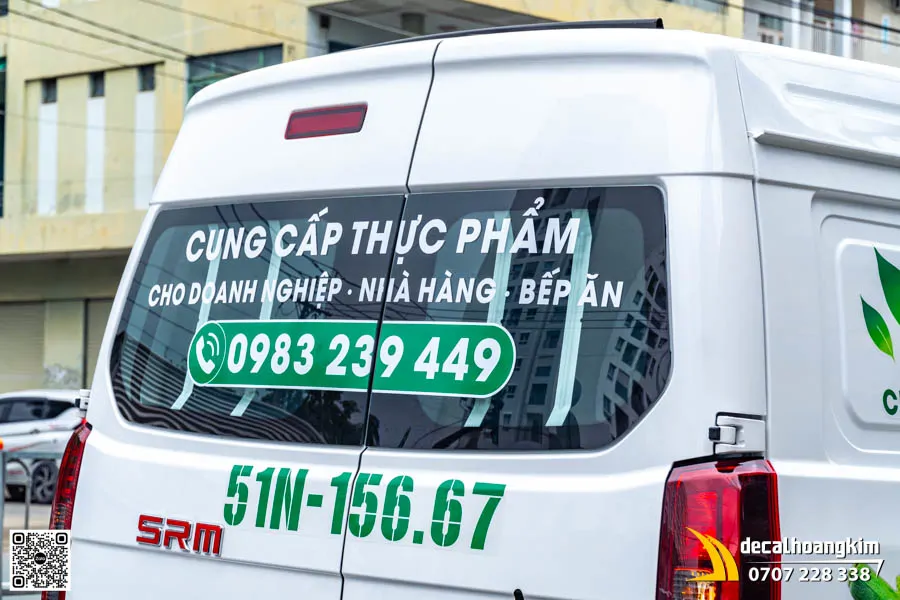 Dán tem quảng cáo xe SRM mẫu thực phẩm sạch Jumbo Mart - Ảnh 2