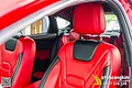 Bọc áo ghế da xe EcoSport mẫu Nappa đỏ viền đen cao cấp - ảnh 5