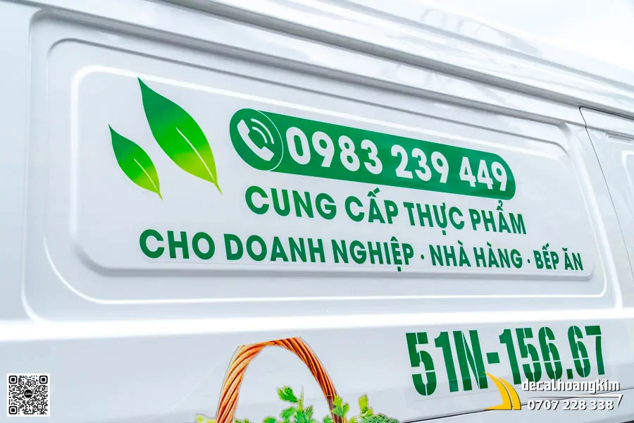 Dán tem quảng cáo xe SRM mẫu thực phẩm sạch Jumbo Mart - Ảnh 8