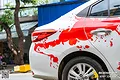 Dán tem sườn xe Vios thể thao phong cách Sport đỏ trắng cá tính - ảnh 4