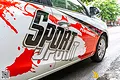 Dán tem sườn xe Vios thể thao phong cách Sport đỏ trắng cá tính - ảnh 3
